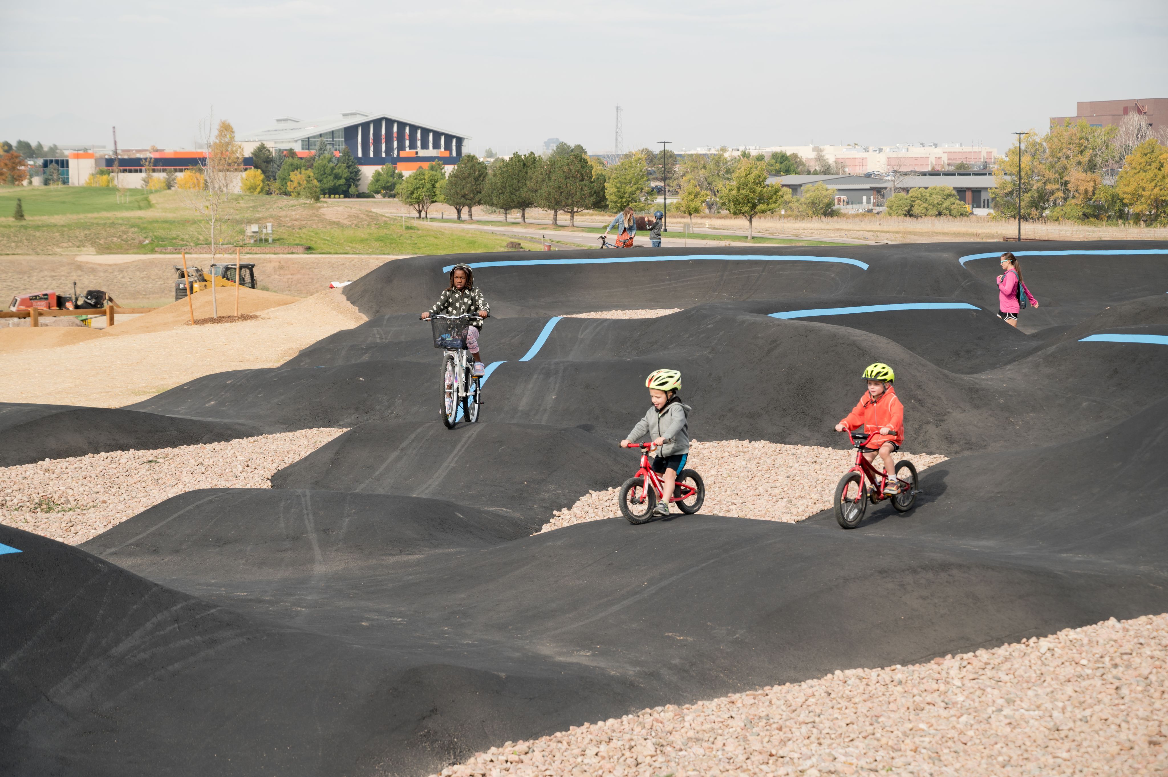 image of children at a bike park